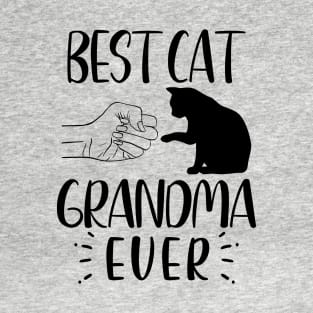 Best Cat Grandma Ever Funny Grandma Cat Lover T-Shirt